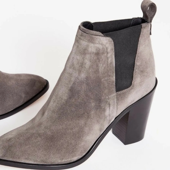 Arno Collective Taupe Suede Chelsea Ankle Booties - Picture 3 of 10